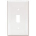 Eaton Wiring Devices 2134W Wallplate, 412 in L, 234 in W, 1 Gang, Thermoset, White, HighGloss 2134W-10-L